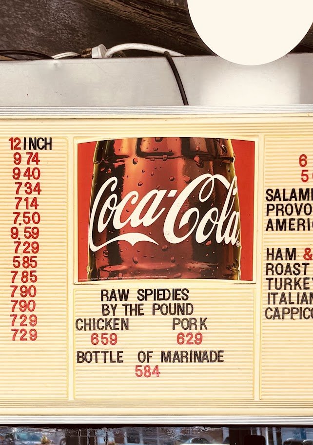 Simple counter-service setup inside a fast-food restaurant.
